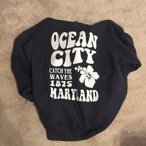 Preppy beach sweatshirt